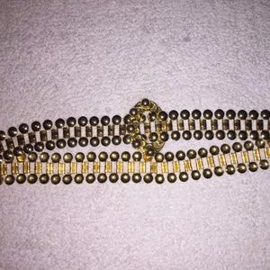 Gold Colored Metal Belt